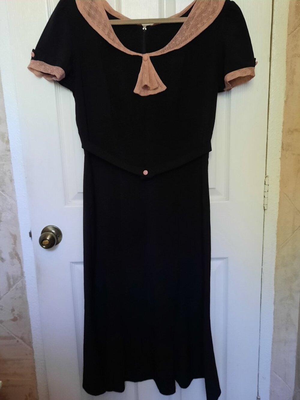 Stop Staring black and pink dress